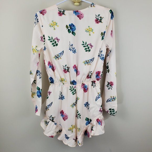 NWT Endless Rose Floral Romper Jumpsuit Small - Picture 3 of 5